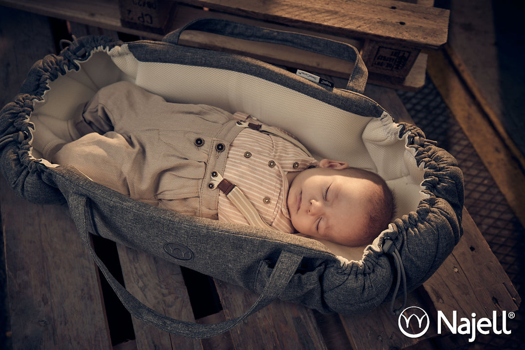 Najell SleepCarrier Lift + Babynest, Vol 3, Stormy Grey