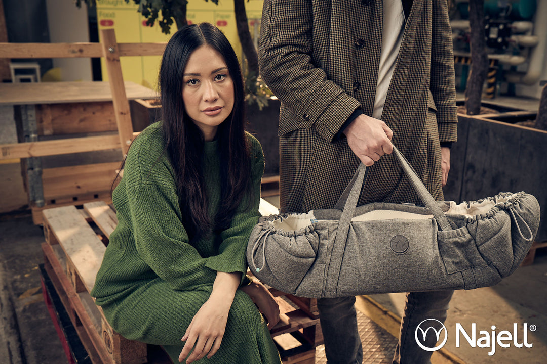 Najell SleepCarrier Lift + Babynest, Vol 3, Stormy Grey