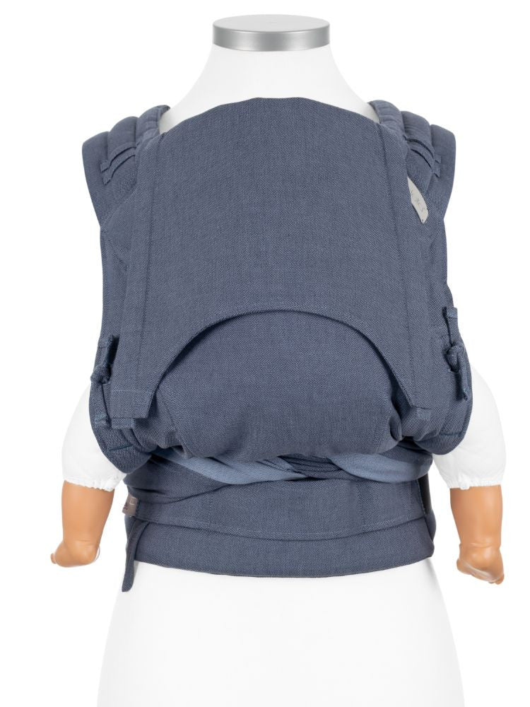 Fidella FlyClick Halfbuckle Bæresele, Chevron Denim Blue