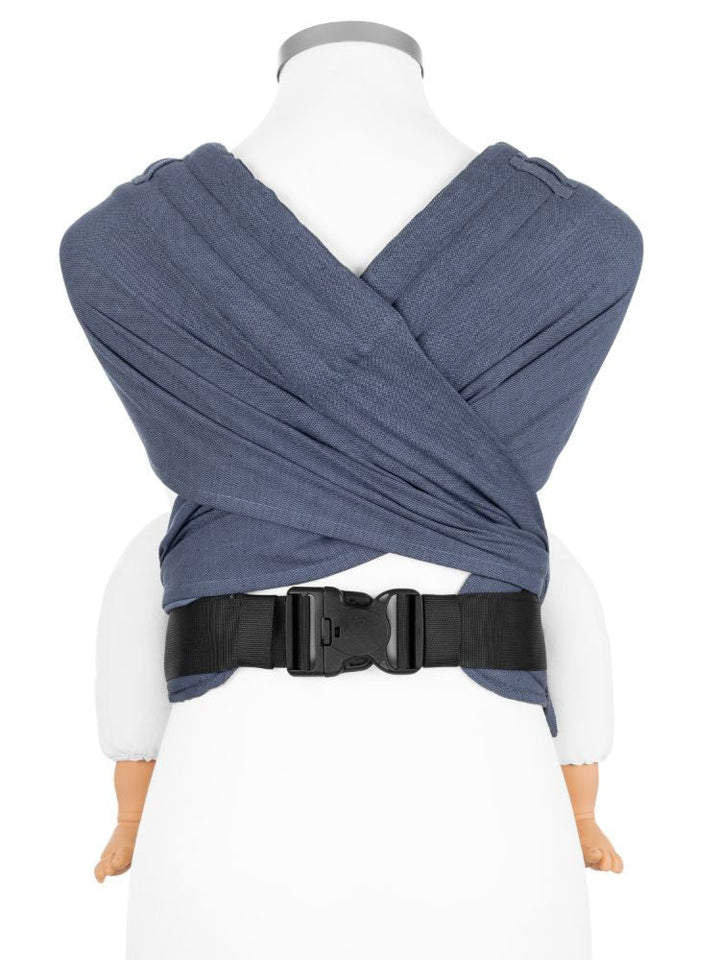 Fidella FlyClick Halfbuckle Bæresele, Chevron Denim Blue