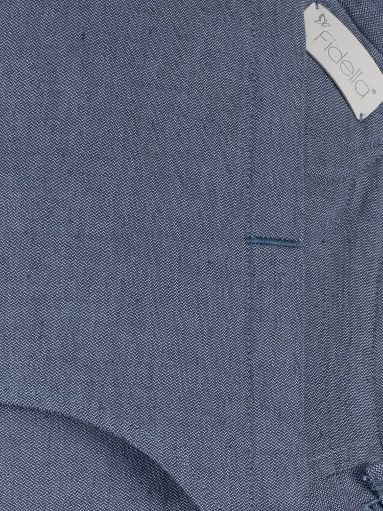 Fidella FlyClick Halfbuckle Bæresele, Chevron Denim Blue