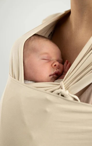 Najell Wrap Bære T-shirt / Strækvikle, Powder Beige