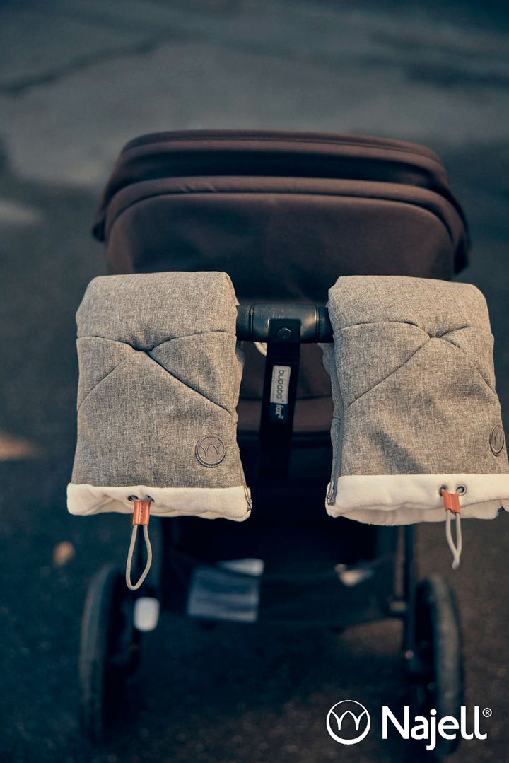 Najell Hand Muffs/Luffer til barnevognen, Stormy Grey