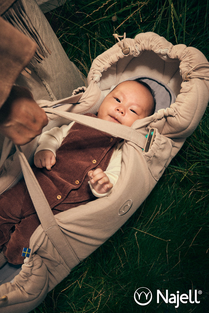 Najell SleepCarrier Lift + Babynest, Vol 3, Eco Beige
