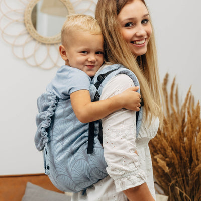 Lenny Lamb Onbuhimo Preschool, Bomuld, Deco Platinum Blue