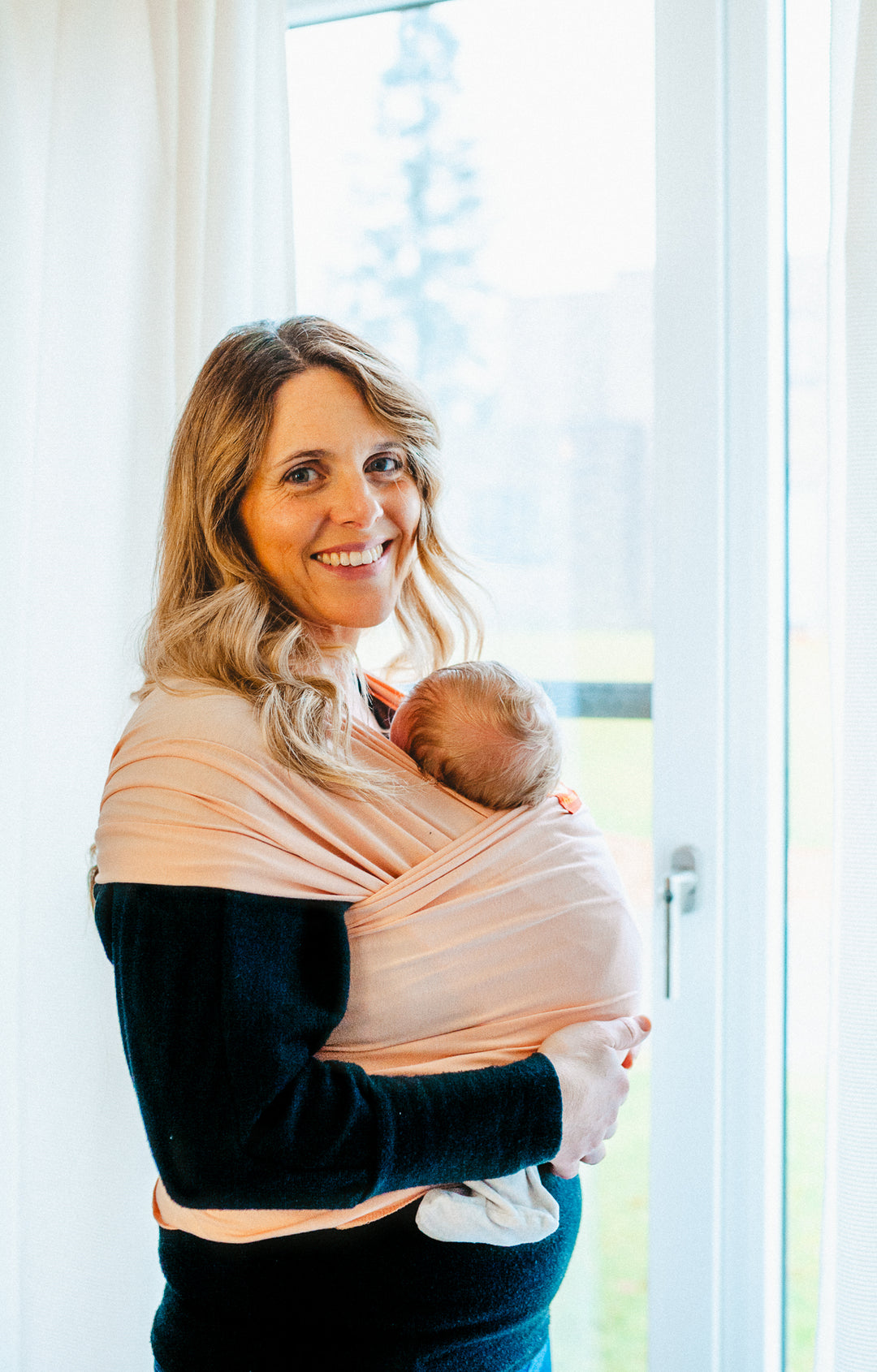 Hana Baby Strækvikle med bambus, Dusty Rose