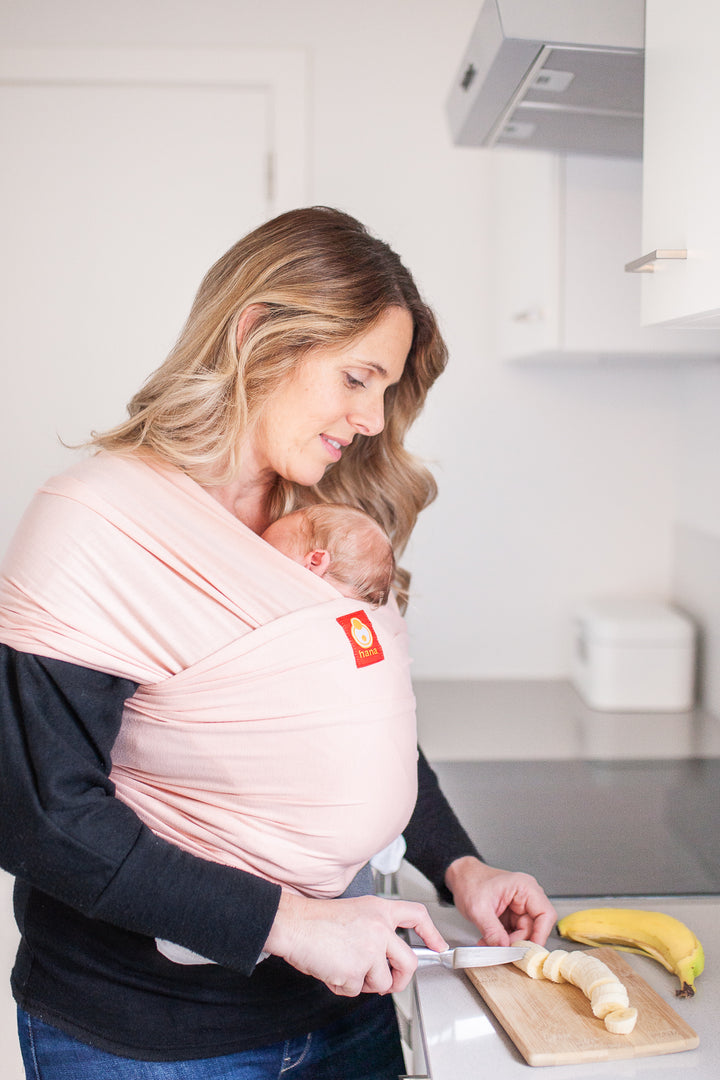 Hana Baby Strækvikle med bambus, Dusty Rose