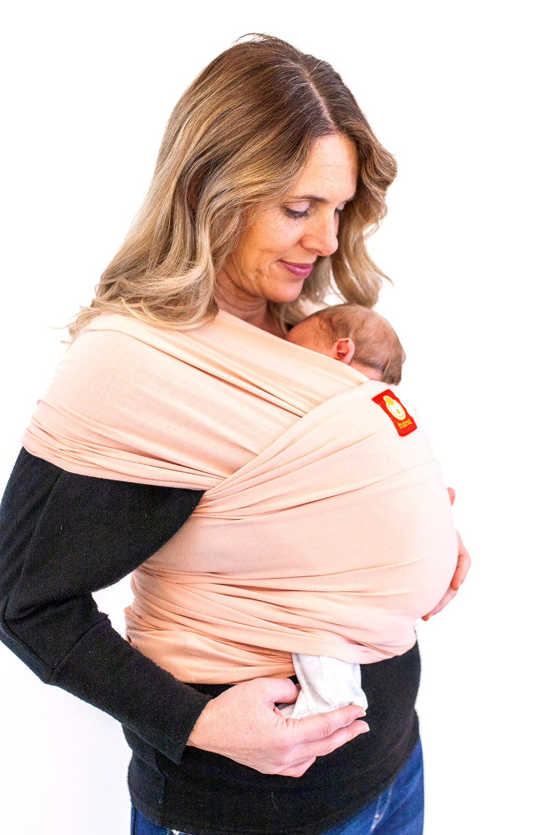 Hana Baby Strækvikle med bambus, Dusty Rose