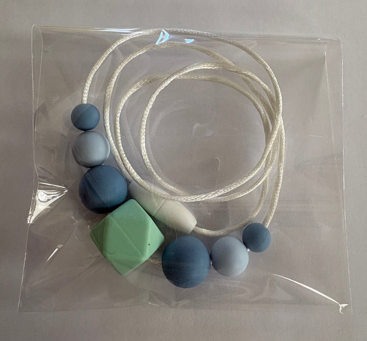 Bidekæde, Silikone, Minty Blues