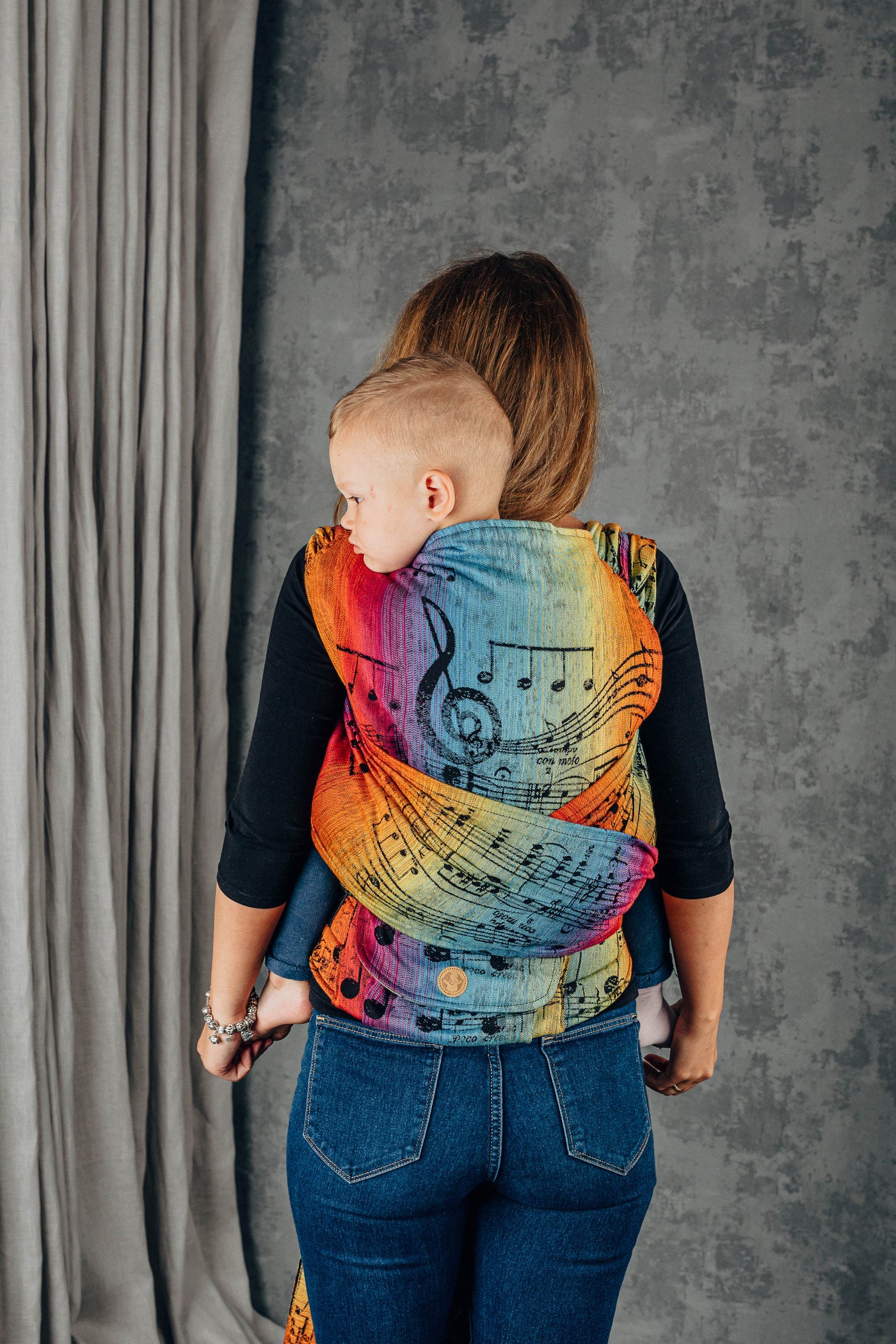 Lenny Lamb Hybrid Half Buckle, Symphony Rainbow Dark