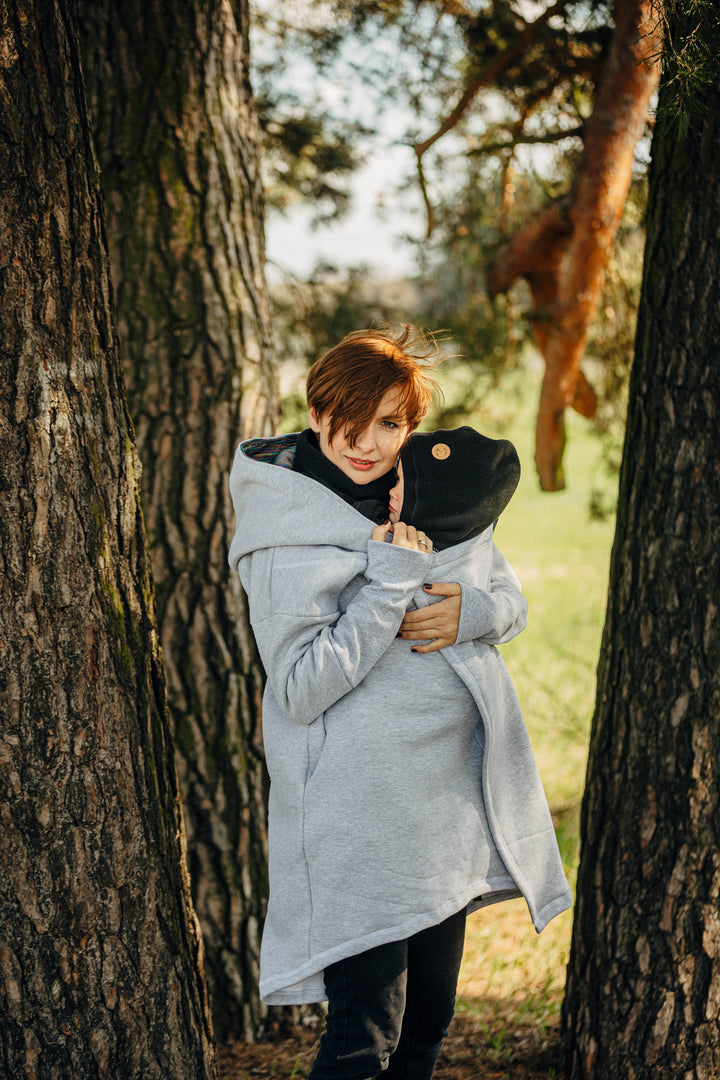 Lenny Lamb Halsvarmer til to, Fleece, Sort