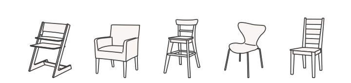 Minimonkey Pocket Mini Chair, Sort