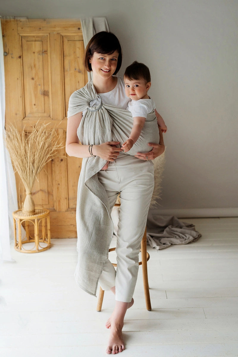 Little Frog Ringslynge, Pure Linen Greige