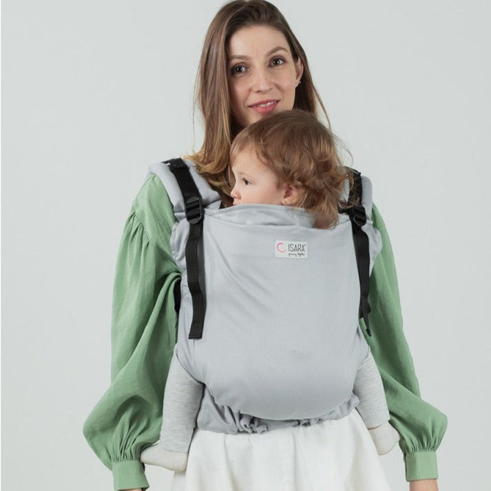 Isara Preschooler bæresele, Bomuld, Pearl Grey