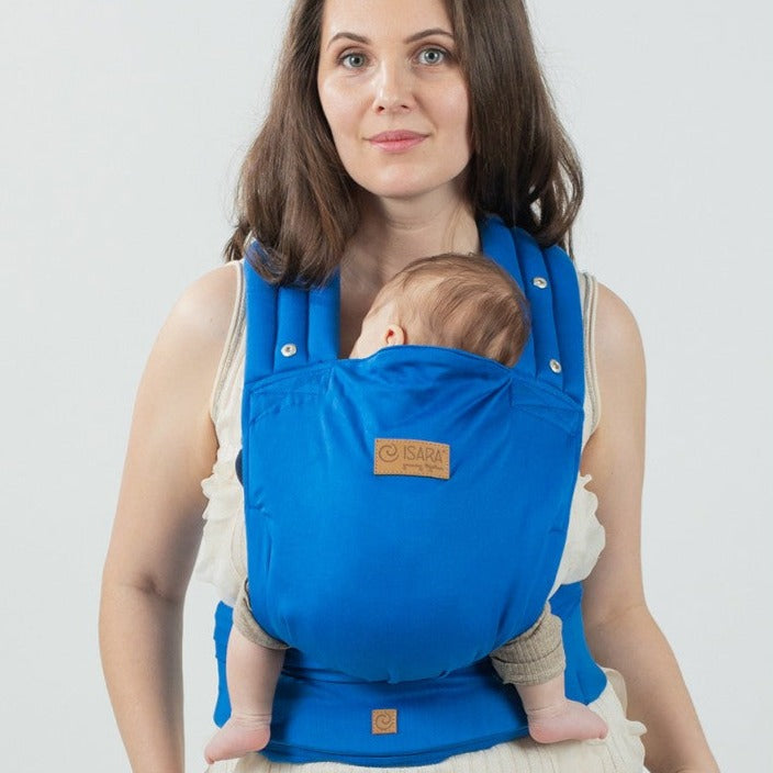 ISARA Quick Half Buckle Bæresele, Bambus, Iris Blue
