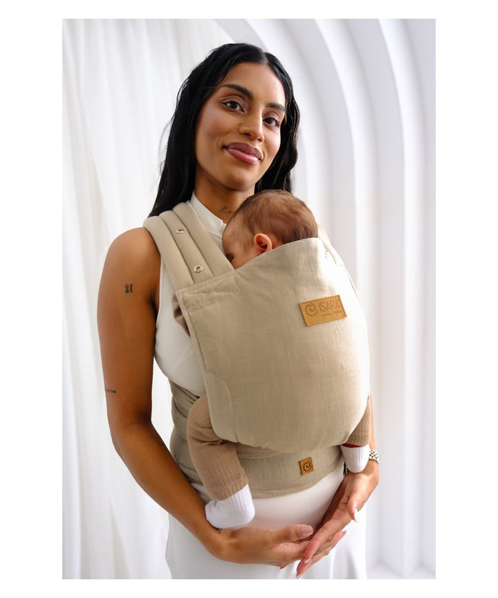 Isara Quick Half Buckle Bæresele, Sandstone Linen