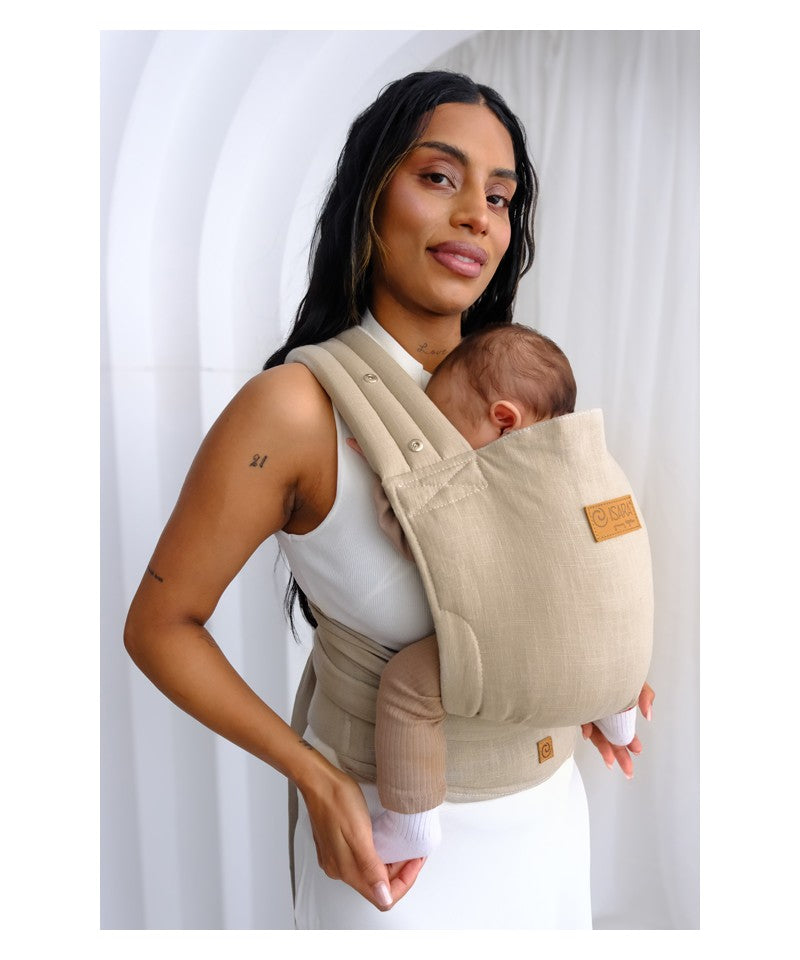 Isara Quick Half Buckle Bæresele, Sandstone Linen