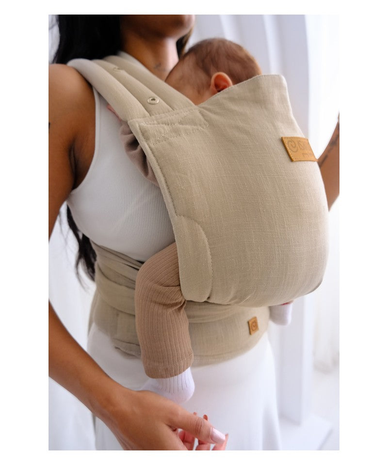 Isara Quick Half Buckle Bæresele, Sandstone Linen