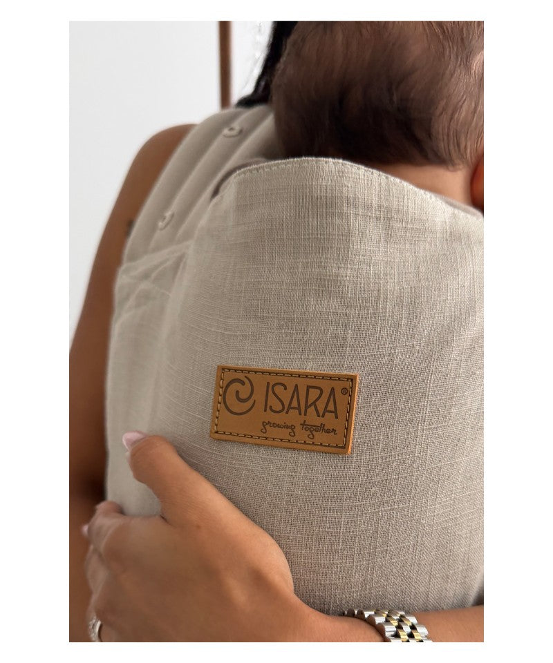 Isara Quick Half Buckle Bæresele, Sandstone Linen