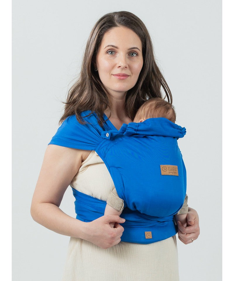 Isara QuickTie Half Buckle, Bambus, Iris Blue