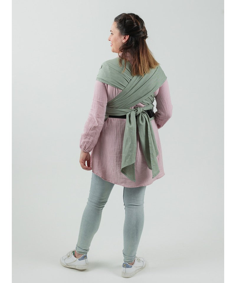 Isara QuickTie Half Buckle, Sage Green Linen