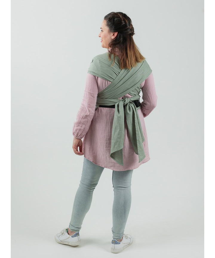 Isara QuickTie Half Buckle, Sage Green Linen