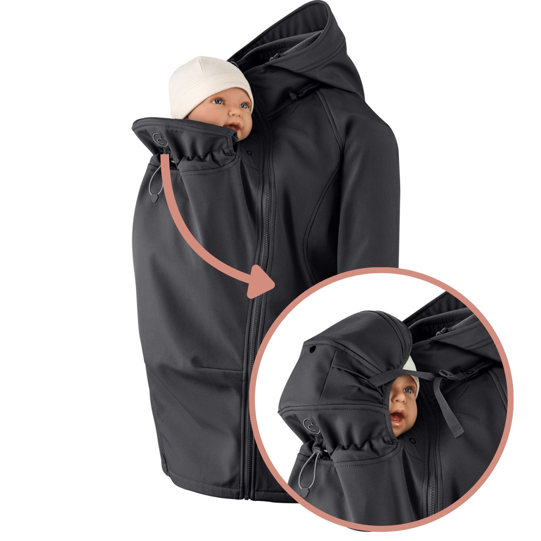 Mamalila Bærejakke, Softshell, Sort
