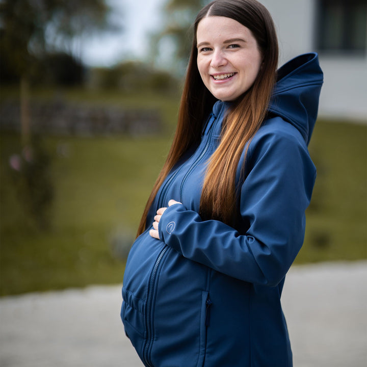 Mamalila Bærejakke, Softshell, Lys Navy