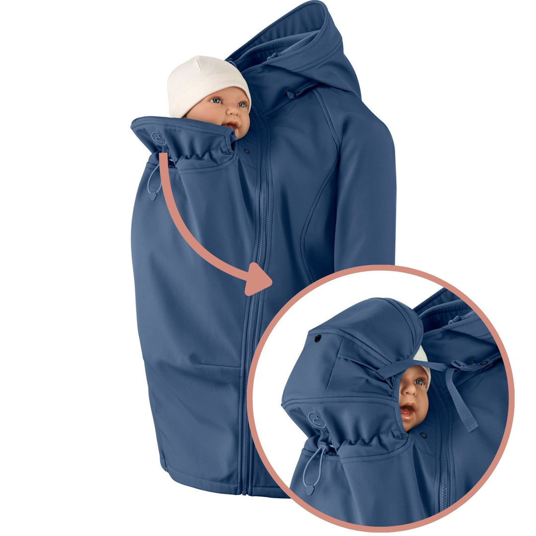 Mamalila Bærejakke, Softshell, Lys Navy