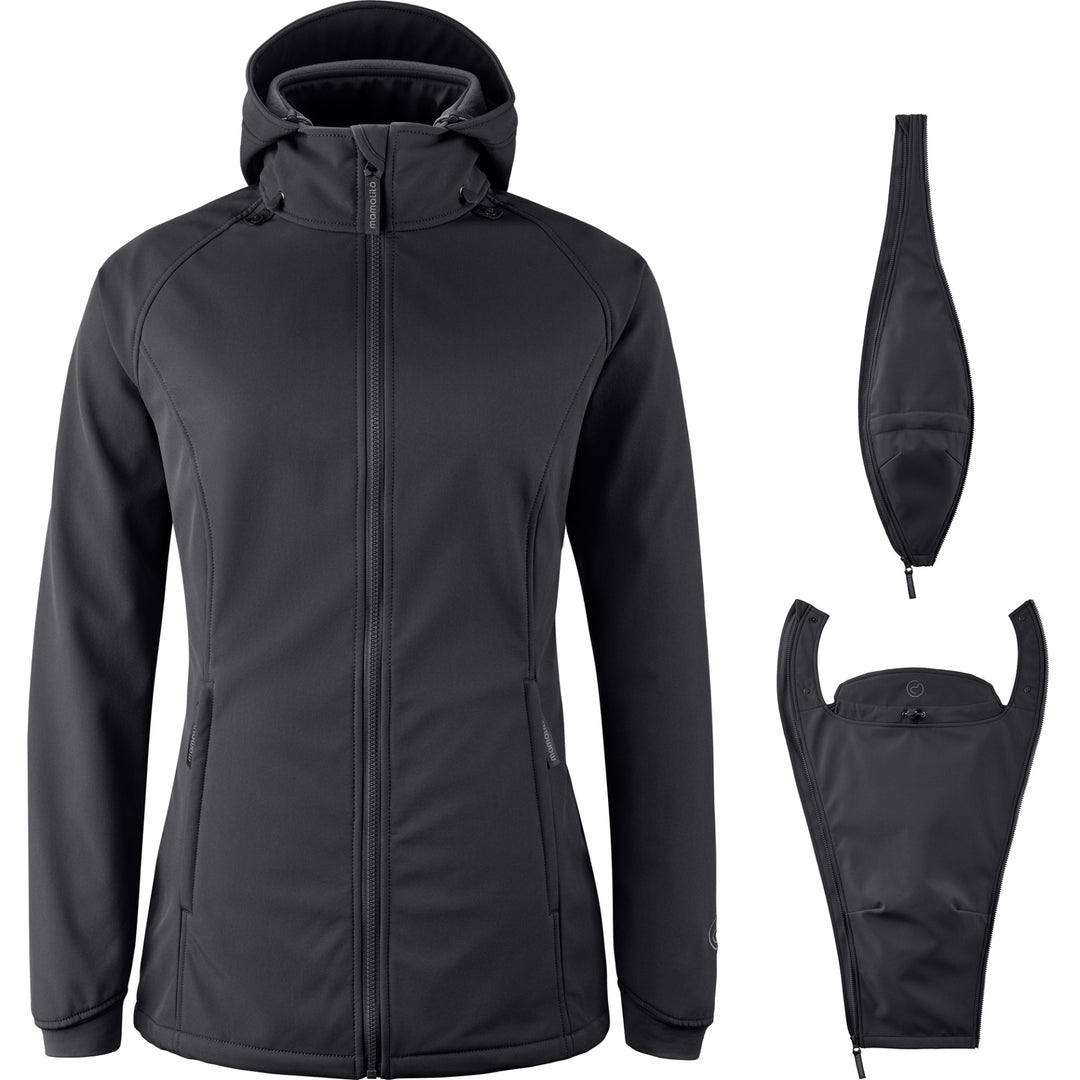 Mamalila Bærejakke, Softshell, Sort