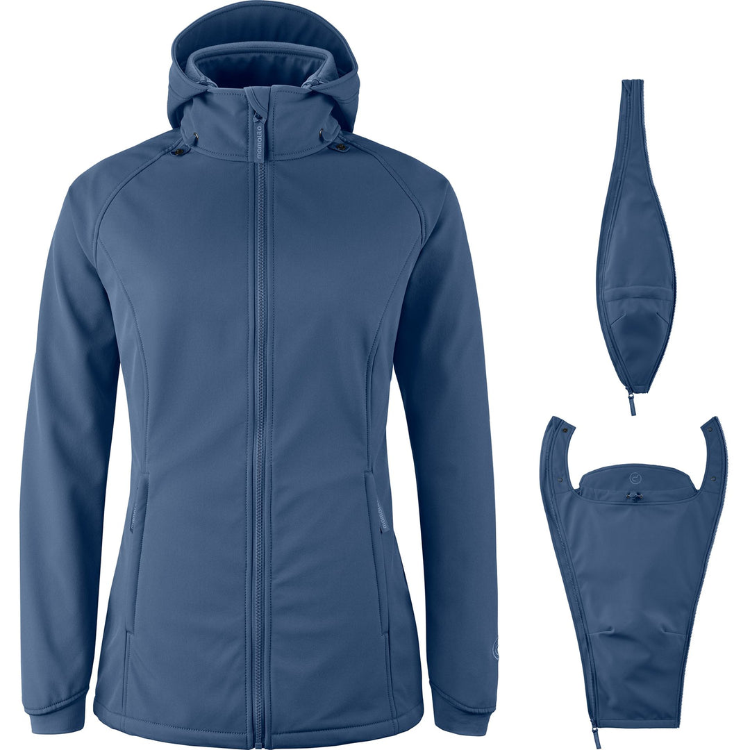 Mamalila Bærejakke, Softshell, Lys Navy