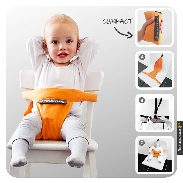 Minimonkey Pocket Mini Chair, Sort
