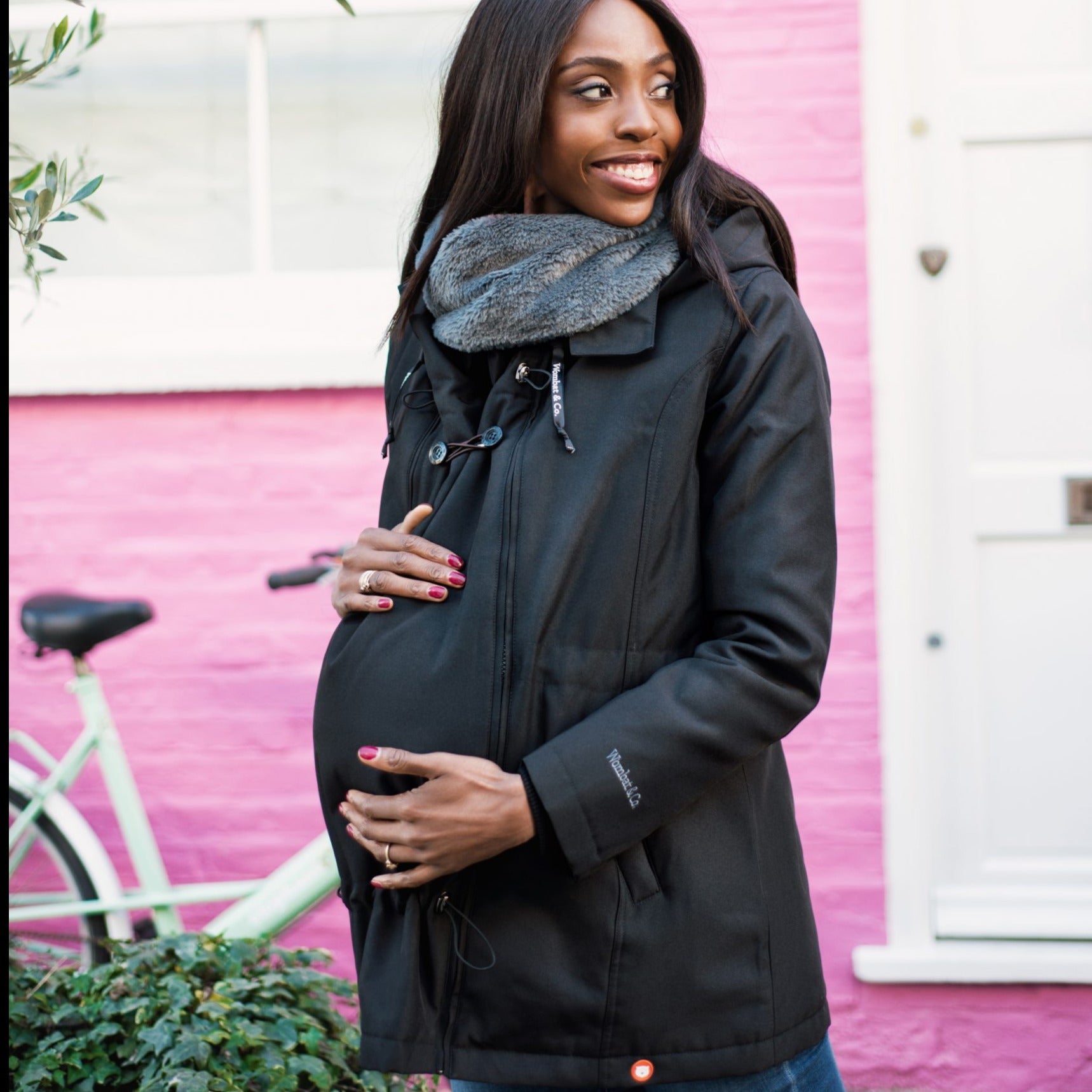 Wombat Wallaby 2.0 Bærejakke, Sort/grå – Vikleliv.dk