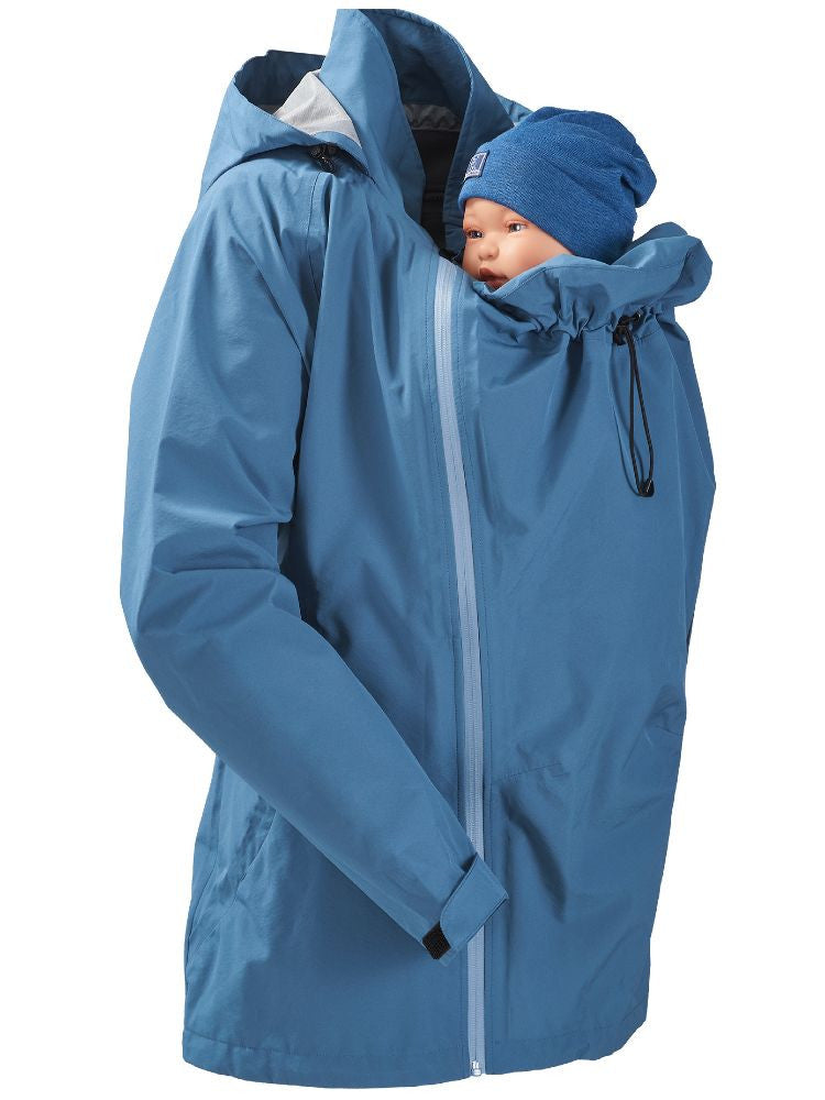 Mamalila Bæreregnjakke Shelter, Vintage Blue