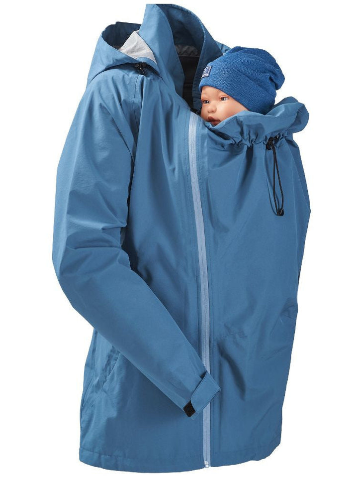 Mamalila Bæreregnjakke Shelter, Vintage Blue