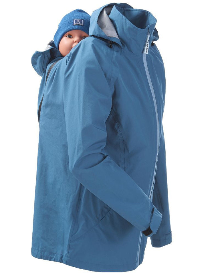 Mamalila Bæreregnjakke Shelter, Vintage Blue