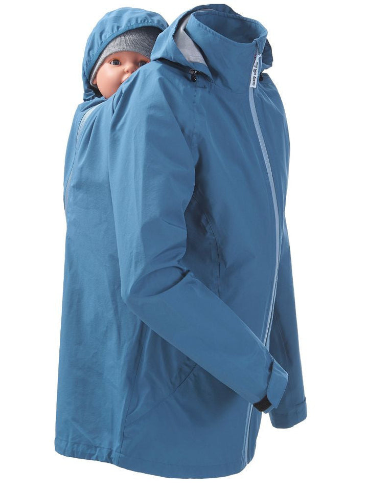 Mamalila Bæreregnjakke Shelter, Vintage Blue