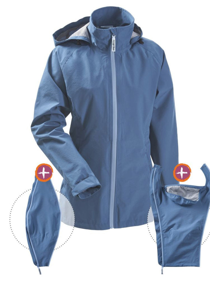 Mamalila Bæreregnjakke Shelter, Vintage Blue