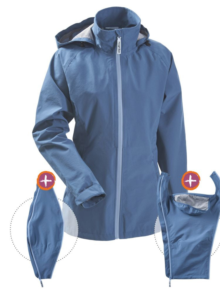Mamalila Bæreregnjakke Shelter, Vintage Blue