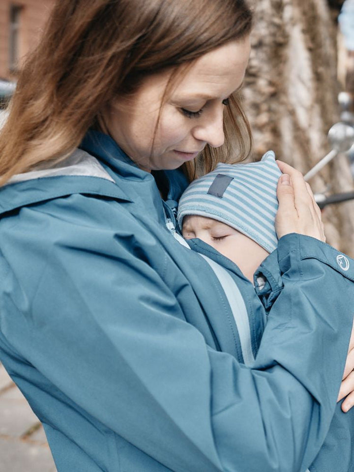 Mamalila Bæreregnjakke Shelter, Vintage Blue