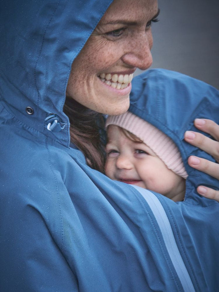 Mamalila Bæreregnjakke Shelter, Vintage Blue