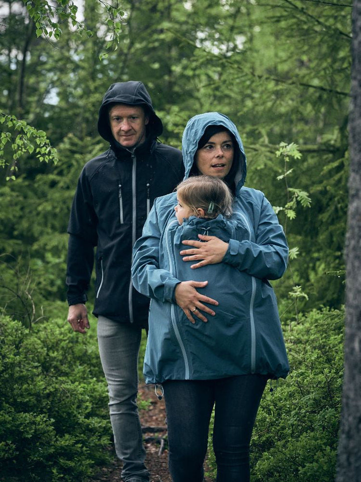 Mamalila Bæreregnjakke Shelter, Vintage Blue