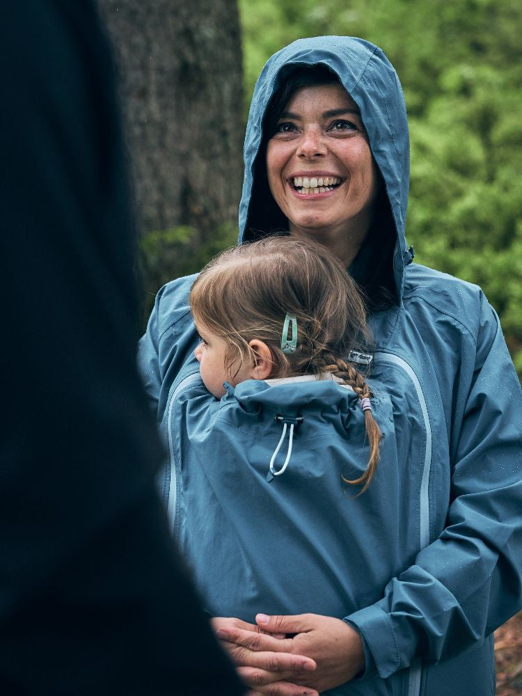 Mamalila Bæreregnjakke Shelter, Vintage Blue