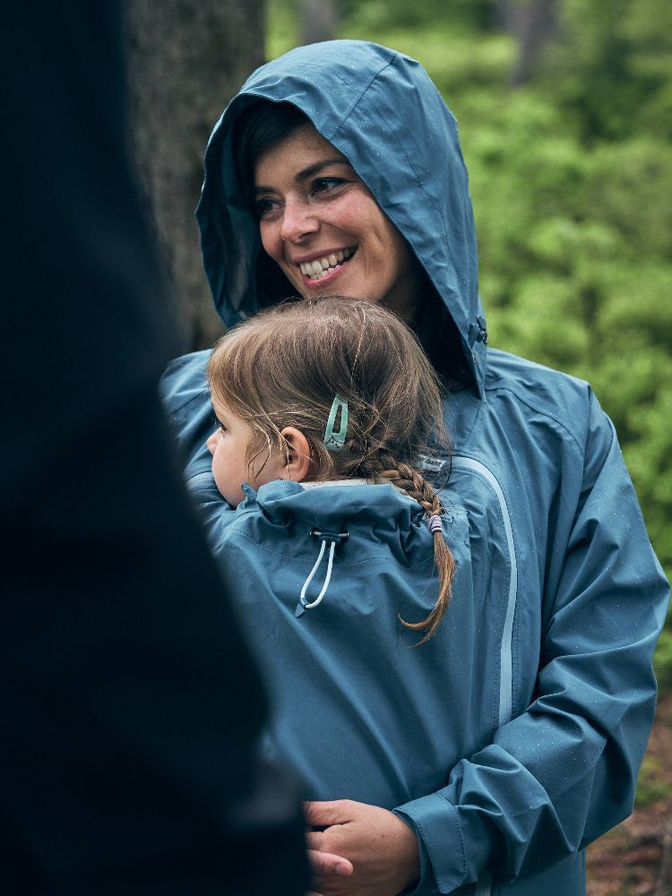 Mamalila Bæreregnjakke Shelter, Vintage Blue