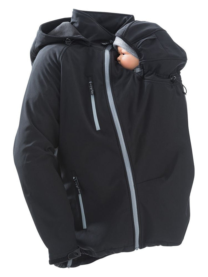 Mamalila Softshell Bærejakke til mænd, Sort