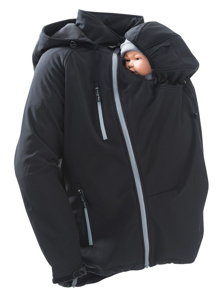 Mamalila Softshell Bærejakke til mænd, Sort
