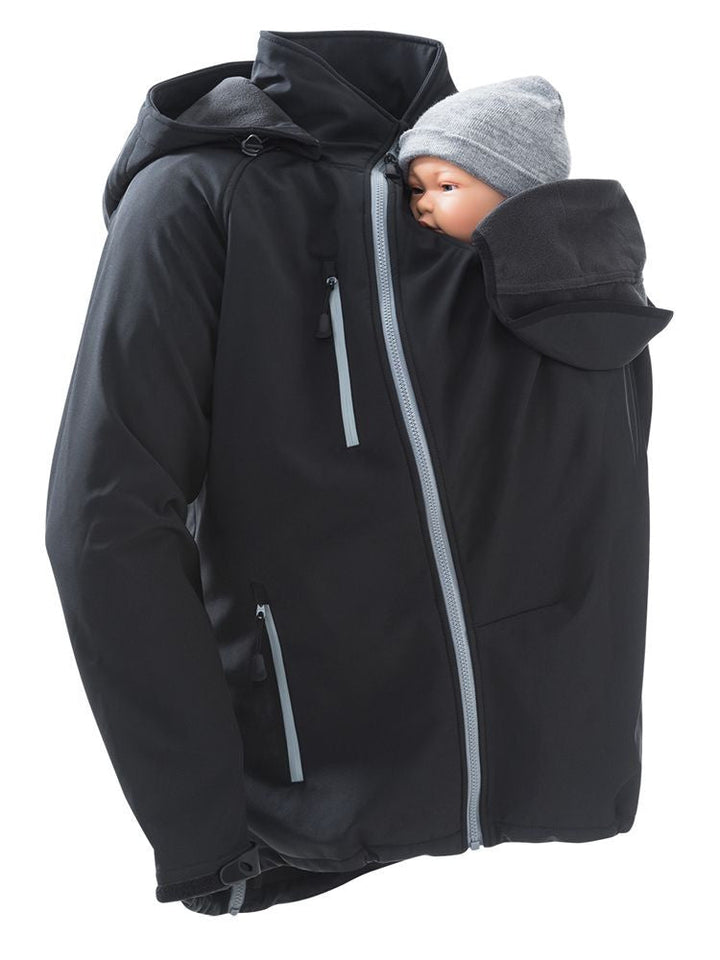Mamalila Softshell Bærejakke til mænd, Sort