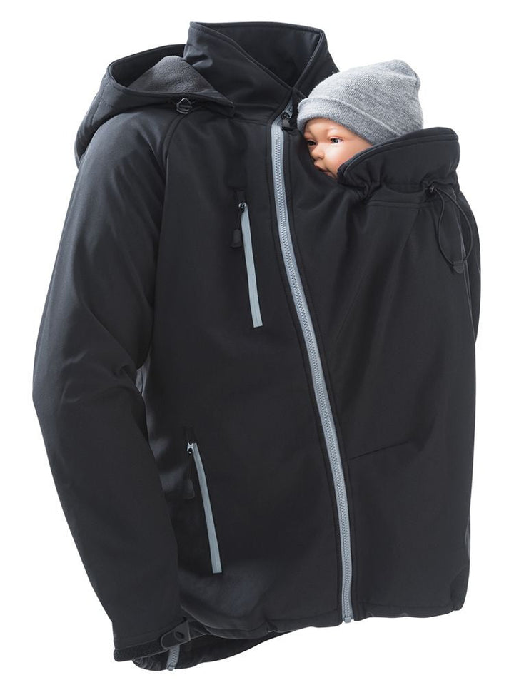 Mamalila Softshell Bærejakke til mænd, Sort