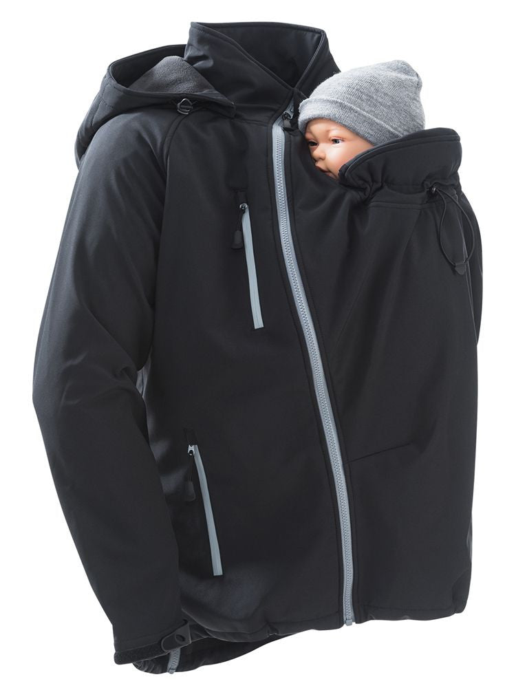 Mamalila Softshell Bærejakke til mænd, Sort