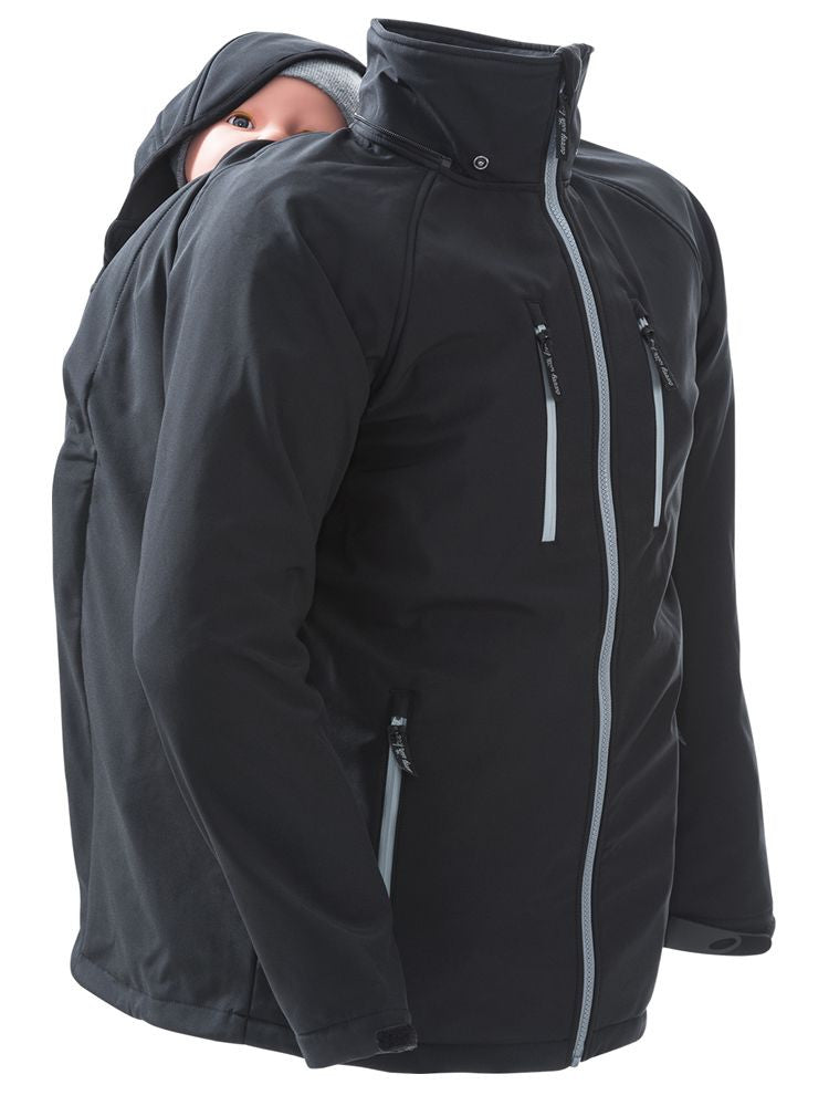 Mamalila Softshell Bærejakke til mænd, Sort